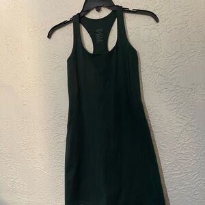 girlfriend collective dark green athletic dress